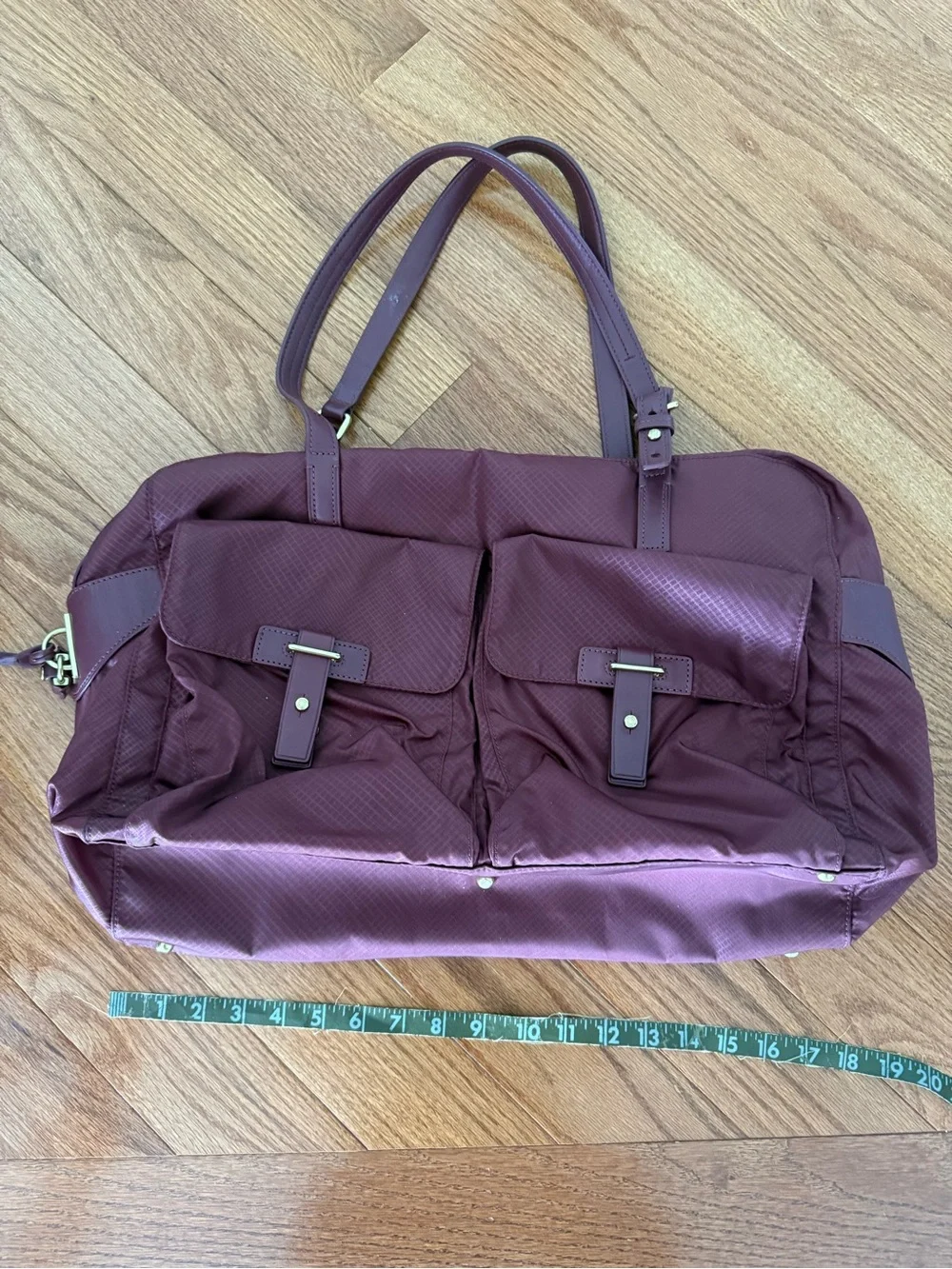 Tumi Voyageur Maroon Travel Tote Bag